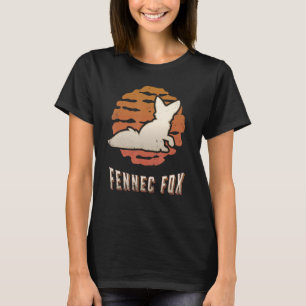 Fennec Fox Vintage Retro Classic Animal Sunset T-Shirt