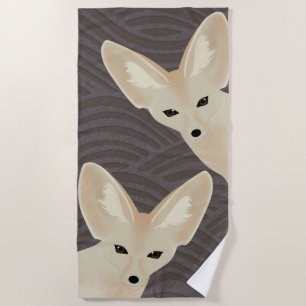 Fennec Foxes Beach Towel