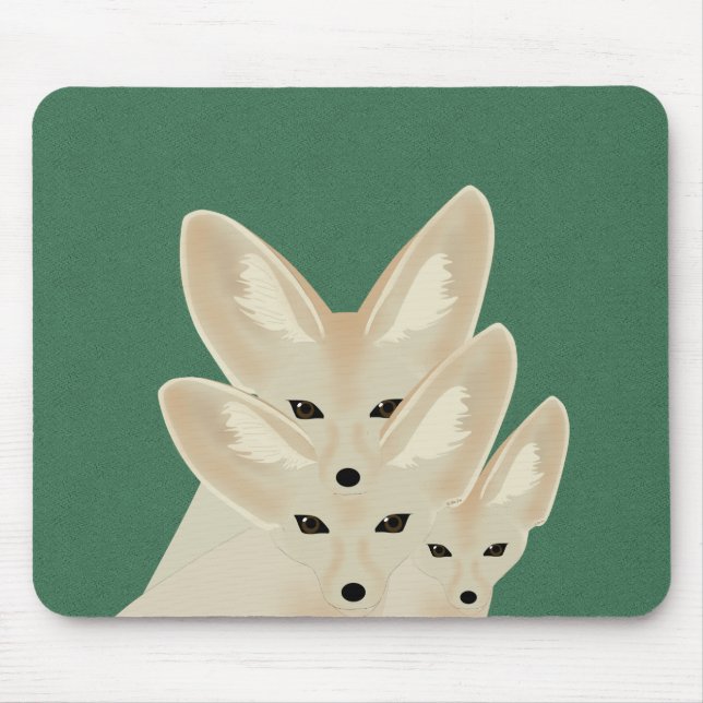 Fennec Foxes Mousepad (Front)