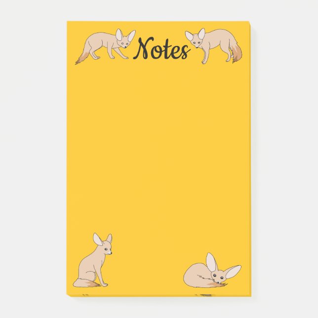 Fennec Foxes Post-it Notes (Front)