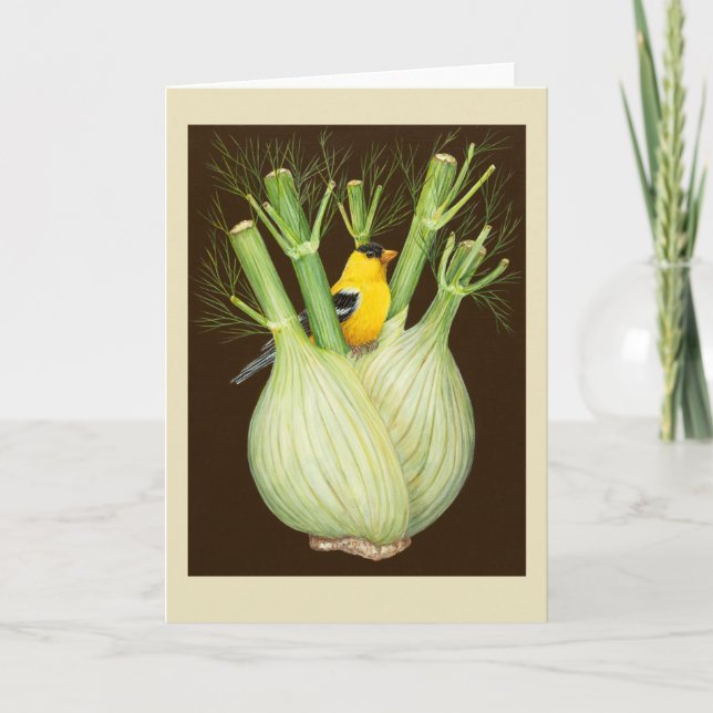 Fennel finch card (Front)