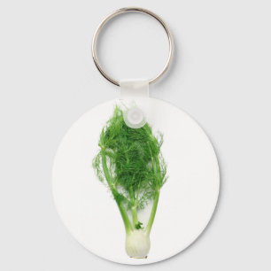 Fennel leaf and bulb key ring