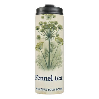 Fennel Tea Design AI art Thermal Tumbler