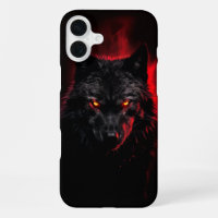 Fenrir - Black Wolf with Red Eyes