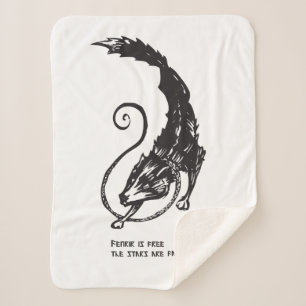 Fenrir Fenris is free dog viking norse mythology Sherpa Blanket