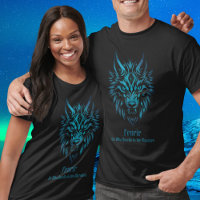Fenrir Fenris nordic Wolf face blue
