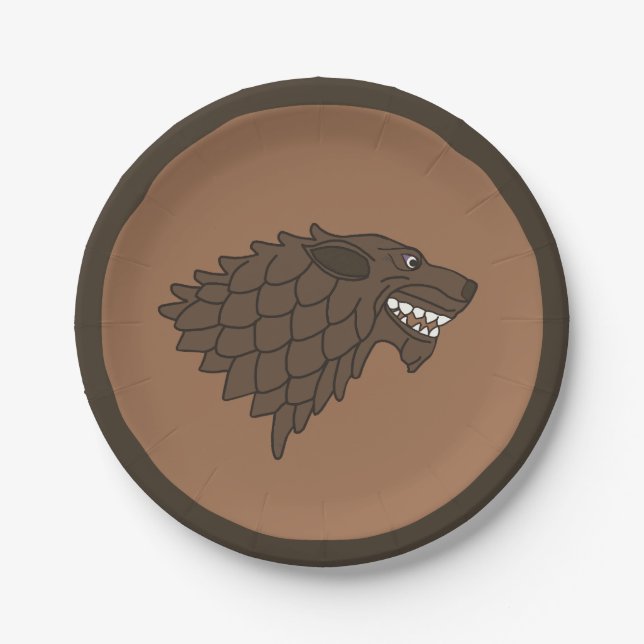 Fenrir/Fenriswolf Paper Plate (Front)