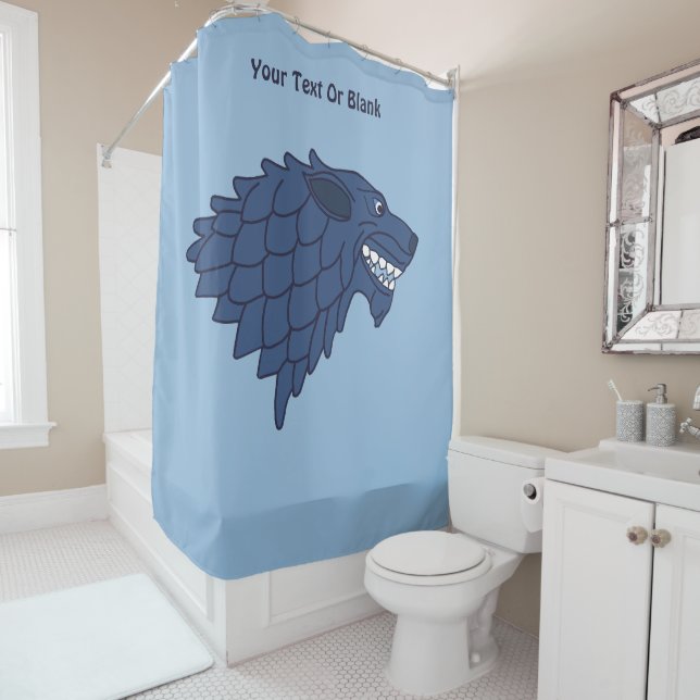 Fenrir/Fenriswolf Shower Curtain (In Situ)