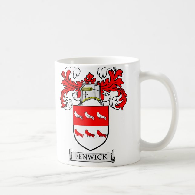 FENWICK Coat of Arms Coffee Mug (Right)