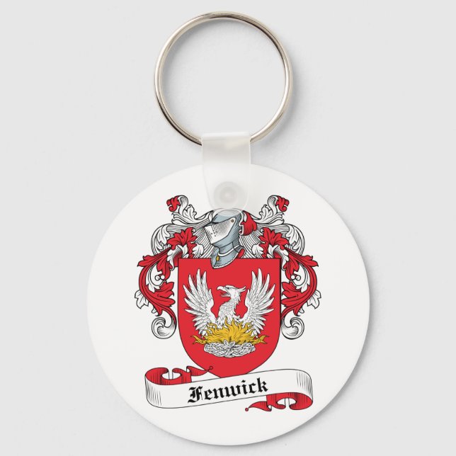 Fenwick Family Crest Key Ring (Front)