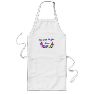 Fenwick Island DE Signal Flags Long Apron