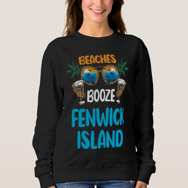 Fenwick Island Delaware Beaches Vacation Party Mat Sweatshirt (Front)