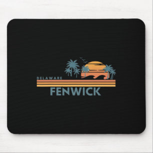 Fenwick Island Delaware Summer Vacation Vintage 70 Mouse Pad
