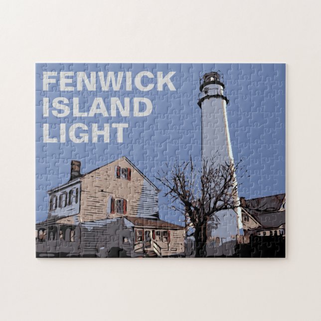 FENWICK ISLAND LIGHT JIGSAW PUZZLE (Horizontal)