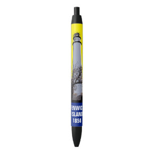 FENWICK ISLAND LIGHTHOUSE BLACK INK PEN