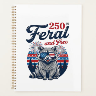 Feral 250 and Free Racoon Patriotic Vector Design Planner