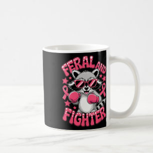 Feral And Fighter Breast Cancer Awareness Boxing R Coffee Mug