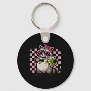 Feral and Pregnant Dont Touch Funny Pregnancy Key Ring