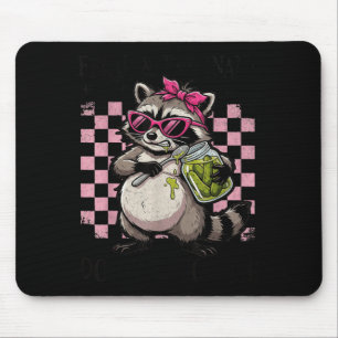 Feral and Pregnant Dont Touch Funny Pregnancy Mouse Pad