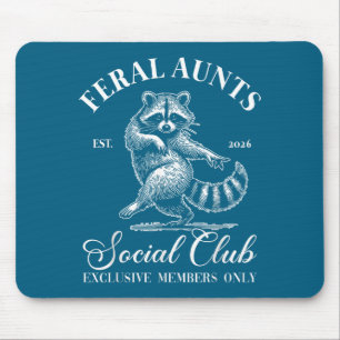 Feral Aunts Cool Raccoon Baby Announcement Aunt To Mouse Pad