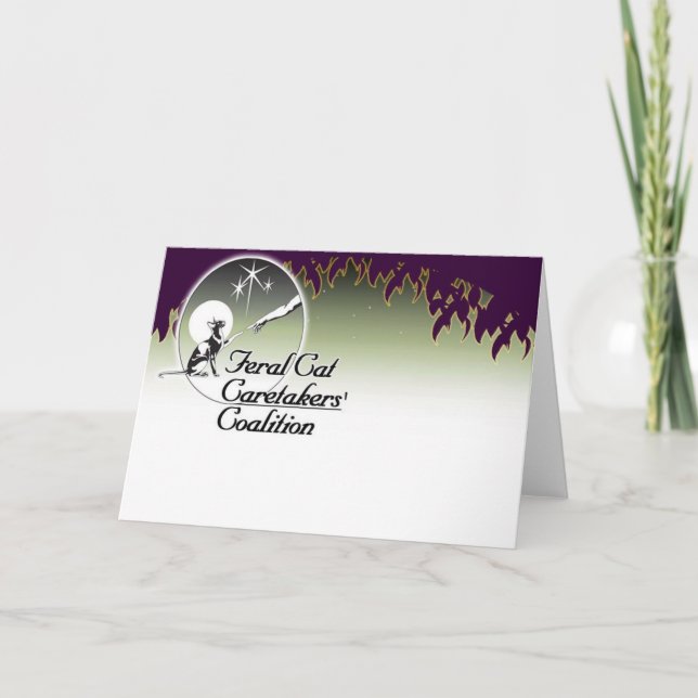 Feral cat Caretakers logo Cards (Front)