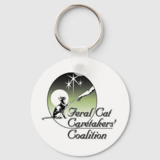 Feral Cat Logo Keychain