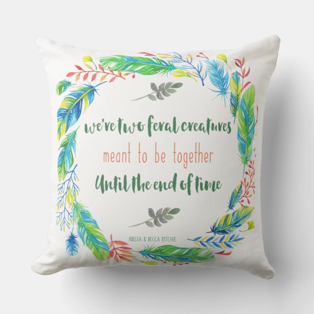 Feral Creatures Cushion (Front)