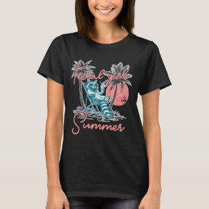 Feral girl summer funny meme feral racoon summer T-Shirt