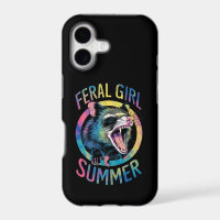 Feral Girl Summer Opossum Tie Dye Racoon