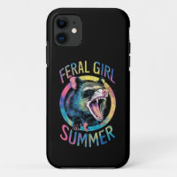 Feral Girl Summer Opossum Tie Dye Racoon