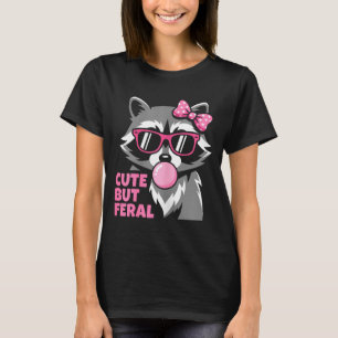 Feral Girl Summer Trash Panda Beach Cute But Feral T-Shirt