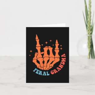Feral Grandma Funny Grandma Mothers Day  Card