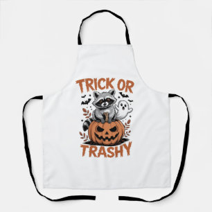 Feral Halloween Trick or Trashy Apron