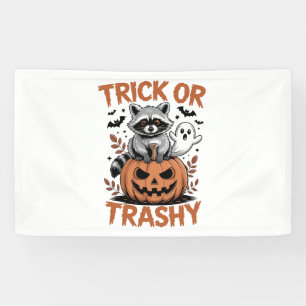 Feral Halloween Trick or Trashy Banner