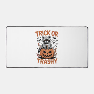 Feral Halloween Trick or Trashy Desk Mat