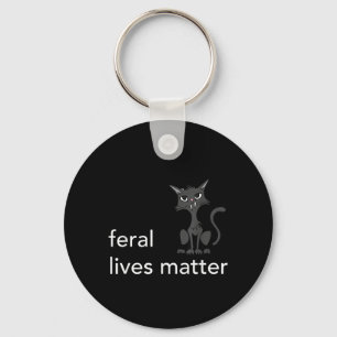 Feral Lives Cat Rescue Key Ring