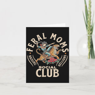 Feral moms social club vintage feral summer mum card