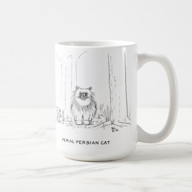 Feral Persian cat Coffee Mug (Right)