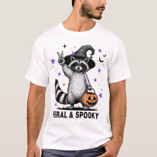 Feral Spooky Creepy Racoon Feral Spooky T-Shirt