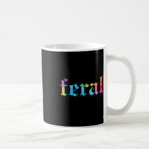 Feral Summer Girl Tie Dye - Womens Gothic Blacklet Coffee Mug
