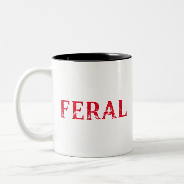 Feral Two-Tone Coffee Mug (Left)