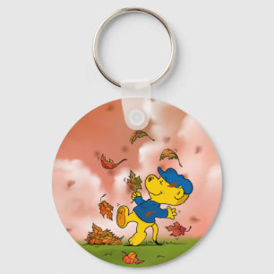 Ferald Amongst The Autumn Leaves Key Ring