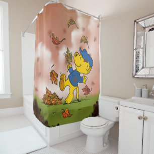 Ferald Amongst The Autumn Leaves Shower Curtain