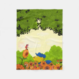 Ferald and Mizz Ladybug Fleece Blanket