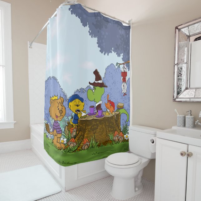 Ferald and Pals Shower Curtain (In Situ)