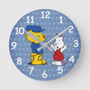 Ferald and Pozzum Round Clock