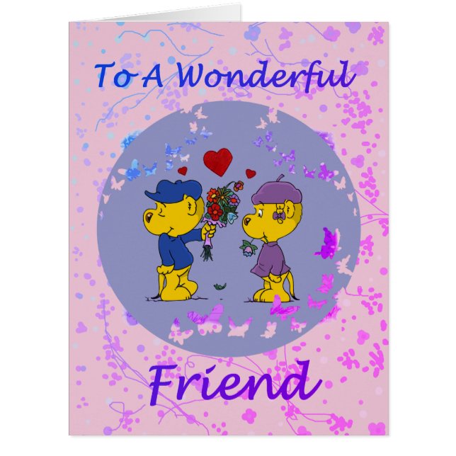 Ferald and Sahsha Ferret Greeting Card (Front)