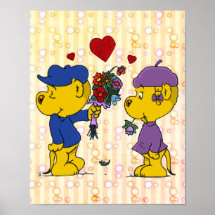 Ferald and Sahsha Ferret Poster