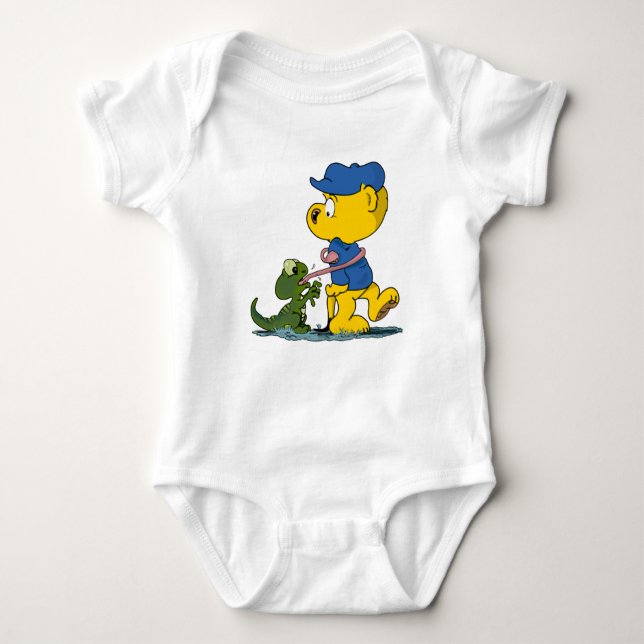 Ferald and The Baby Lizard  Baby Bodysuit (Front)
