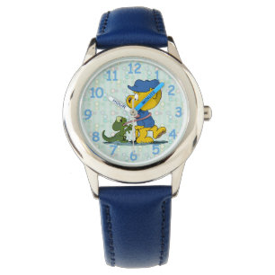 Ferald and the Baby Lizard Round Clock Watch